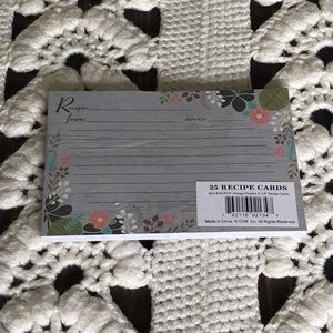 NWT Floral Vintage Recipe Cards - 25 Cards Sealed